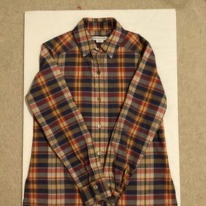 PENDLETON plaid buttoned down shirt Size Petite taille 100% cotton